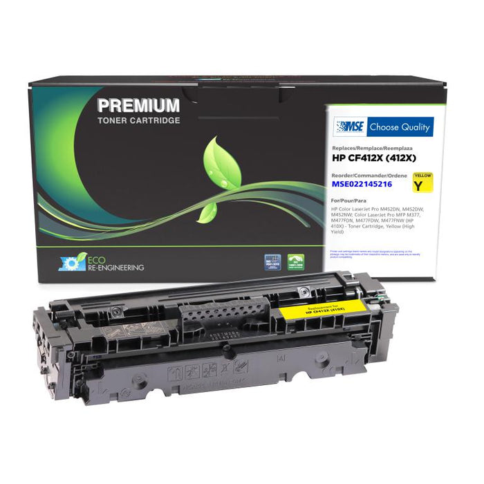 MSE Remanufactured High Yield Yellow Toner Cartridge for HP 410X (CF412X)
