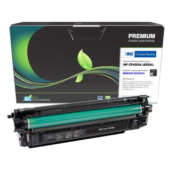 MSE Remanufactured Black Toner Cartridge for HP 655A (CF450A)