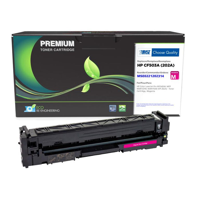 MSE Remanufactured Magenta Toner Cartridge for HP 202A (CF503A)