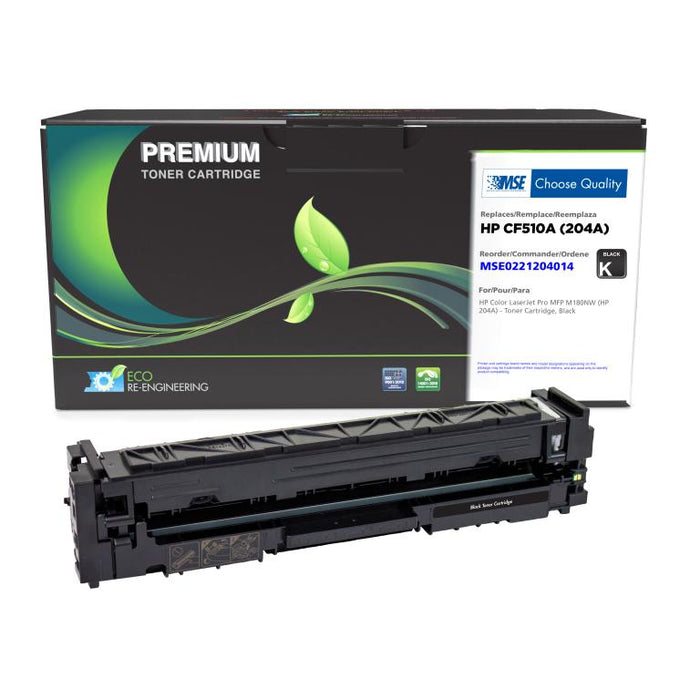 MSE Remanufactured Black Toner Cartridge for HP 204A (CF510A)