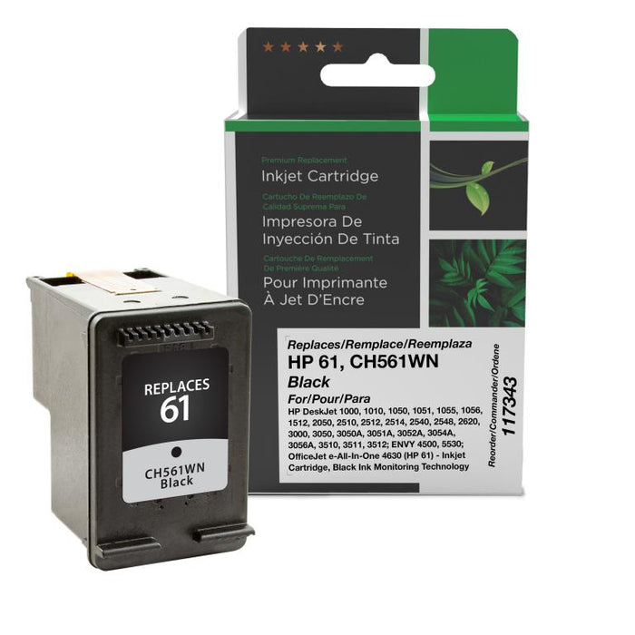 Clover Imaging Remanufactured Black Ink Cartridge for HP 61 (CH561WN)