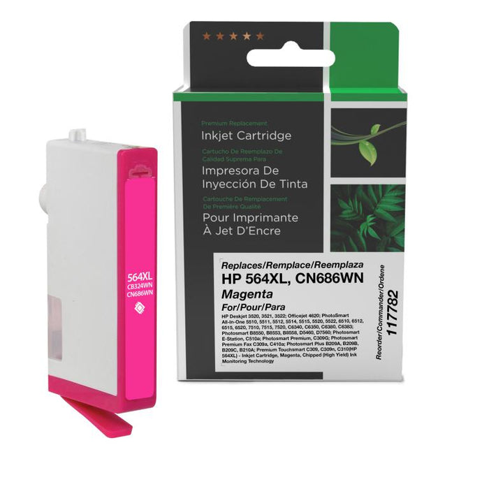 Clover Imaging Remanufactured High Yield Magenta Ink Cartridge for HP 564XL (CB324WN/CN686WN)