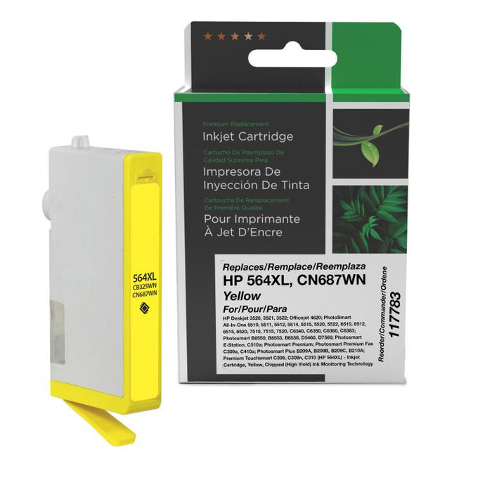 Clover Imaging Remanufactured High Yield Yellow Ink Cartridge for HP 564XL (CB325WN/CN687WN)