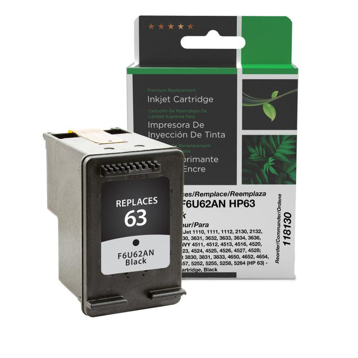 Clover Imaging Remanufactured Black Ink Cartridge for HP 63 (F6U62AN)