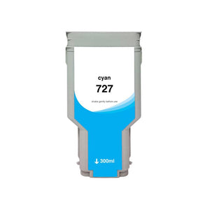 High Yield Cyan Wide Format Ink Cartridge for HP 727 (F9J76A)