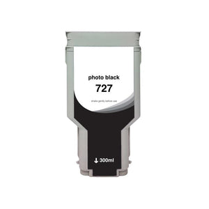 High Yield Photo Black Wide Format Ink Cartridge for HP 727 (F9J79A)