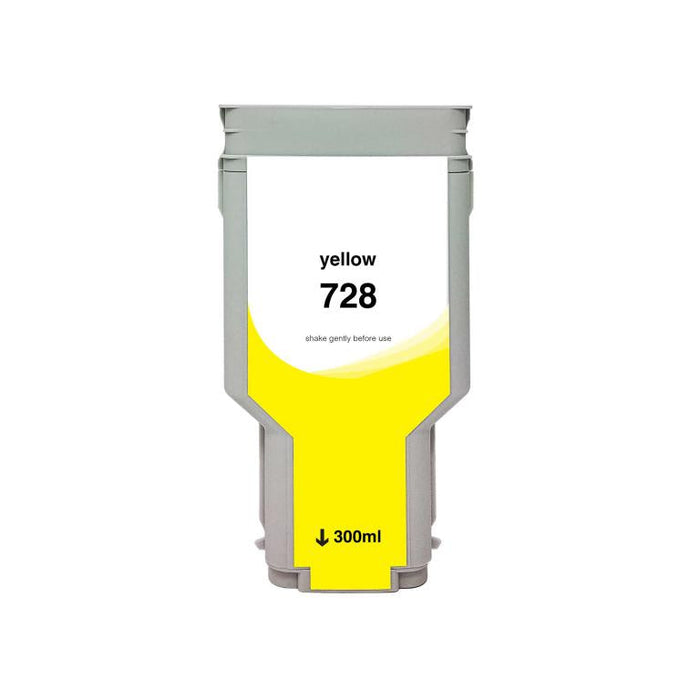 WF Non-OEM New Yellow Wide Format Ink Cartridge for HP 728 (F9K15A)