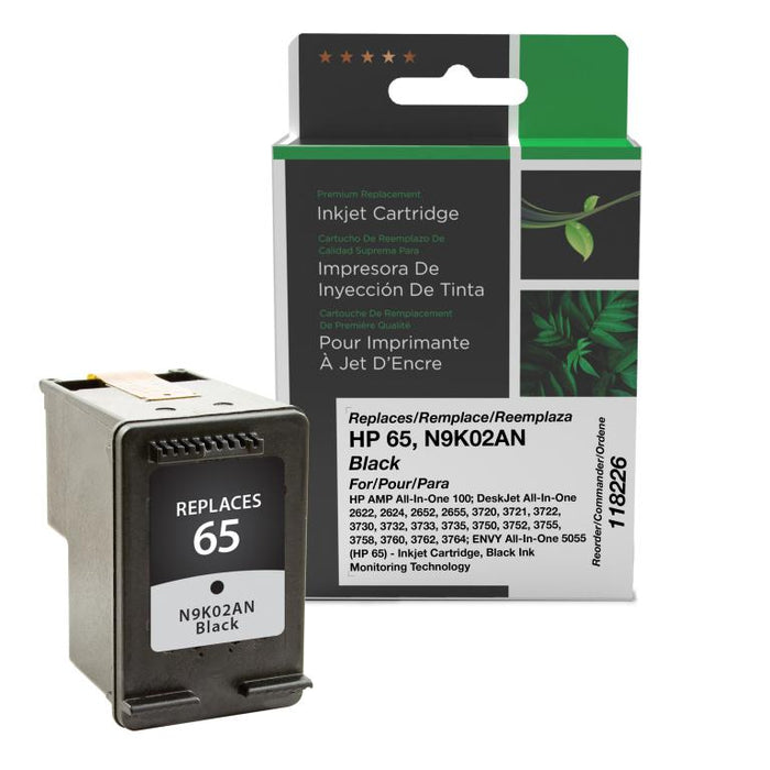 Clover Imaging Remanufactured Black Ink Cartridge for HP 65 (N9K02AN)