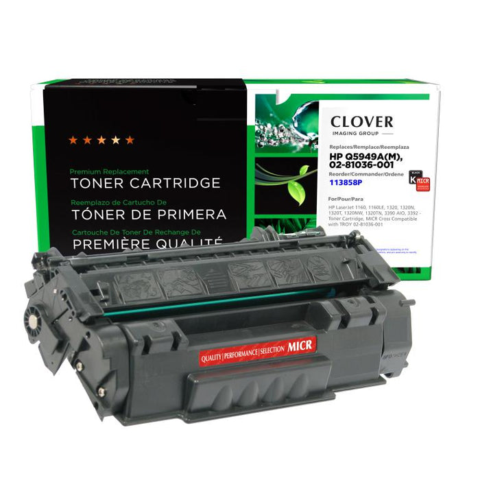 Clover Imaging Remanufactured MICR Toner Cartridge for HP Q5949A, TROY 02-81036-001