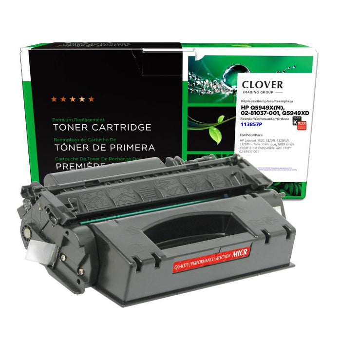 Clover Imaging Remanufactured High Yield MICR Toner Cartridge for HP Q5949X, TROY 02-81037-001