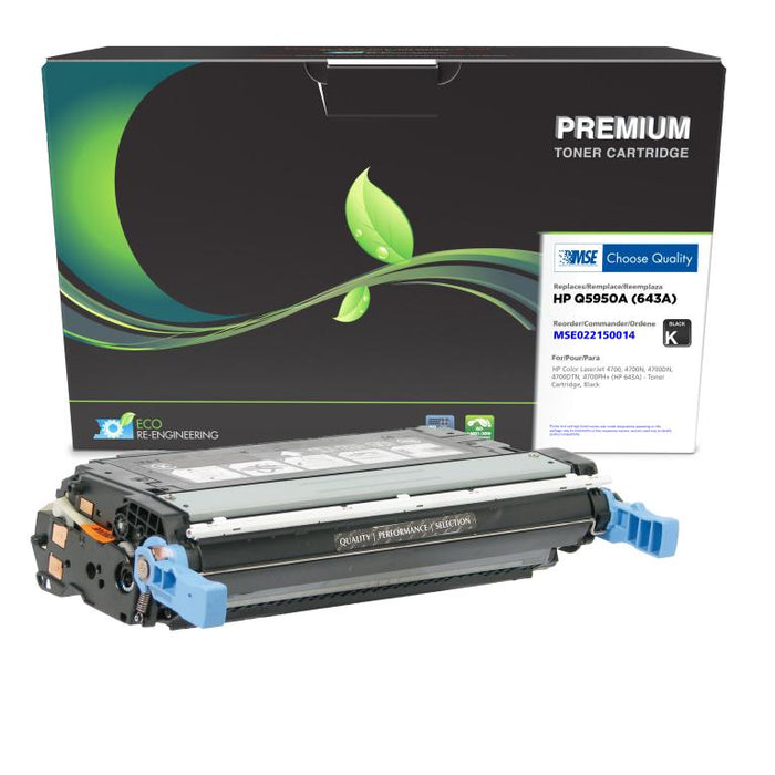 MSE Remanufactured Black Toner Cartridge for HP 643A (Q5950A)