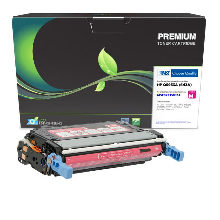 MSE Remanufactured Magenta Toner Cartridge for HP 643A (Q5953A)