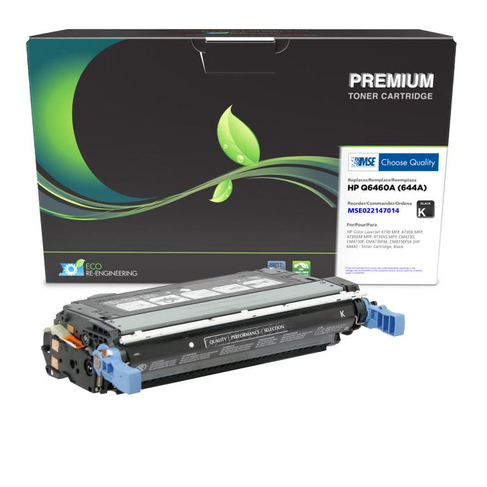 MSE Remanufactured Black Toner Cartridge for HP 644A (Q6460A)