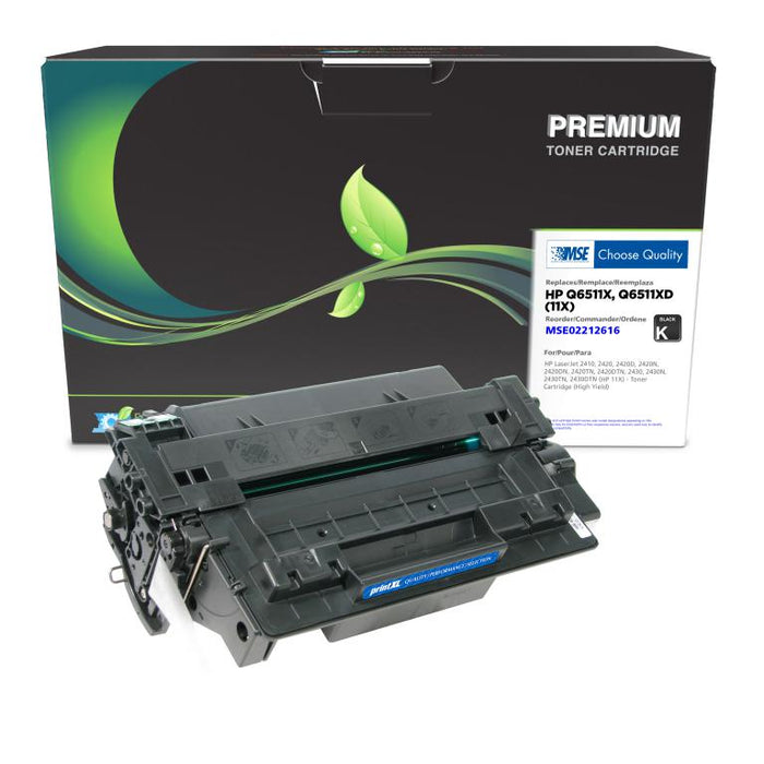 MSE Remanufactured High Yield Toner Cartridge for HP 11X (Q6511X)