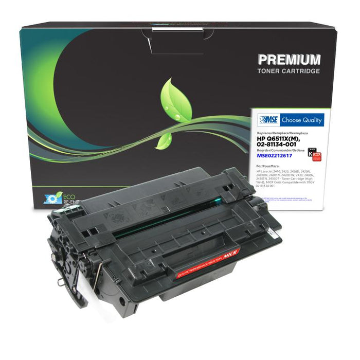MSE Remanufactured High Yield MICR Toner Cartridge for HP Q6511X, TROY 02-81134-001