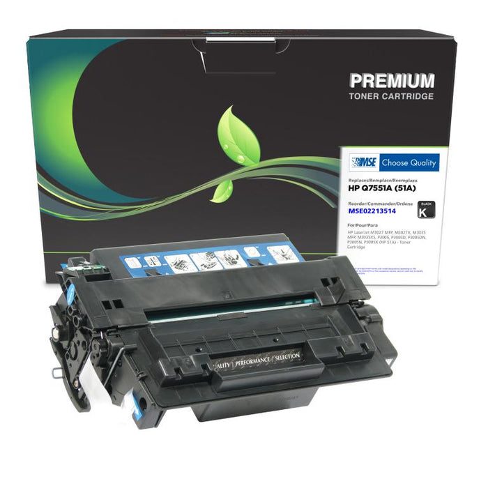 MSE Remanufactured Toner Cartridge for HP 51A (Q7551A)