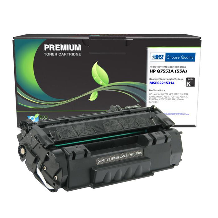 MSE Remanufactured Toner Cartridge for HP 53A (Q7553A)