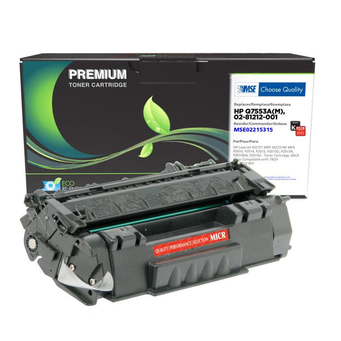 MSE Remanufactured MICR Toner Cartridge for HP Q7553A, TROY 02-81212-001
