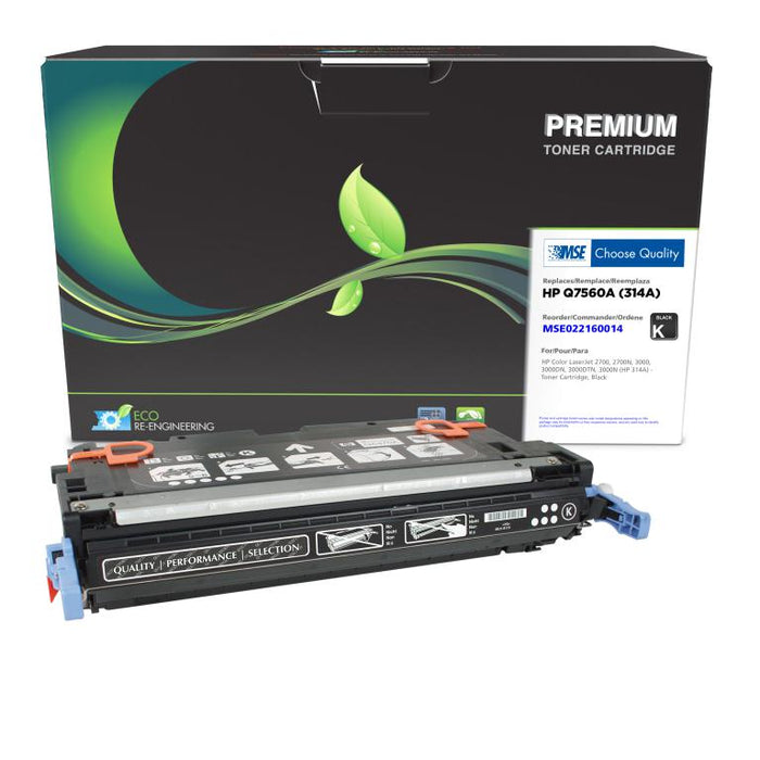 MSE Remanufactured Black Toner Cartridge for HP 314A (Q7560A)