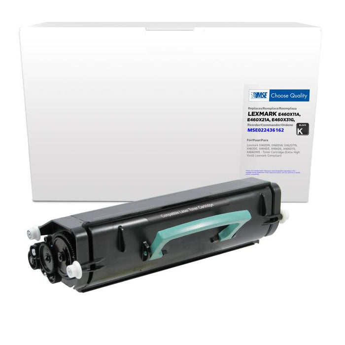 MSE Remanufactured Extra High Yield Toner Cartridge for Lexmark E460/E462/X463/X464/X466