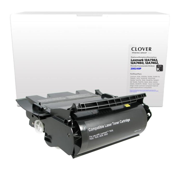 Clover Imaging Remanufactured High Yield Toner Cartridge for Lexmark T630/T632/T634/X632/X634