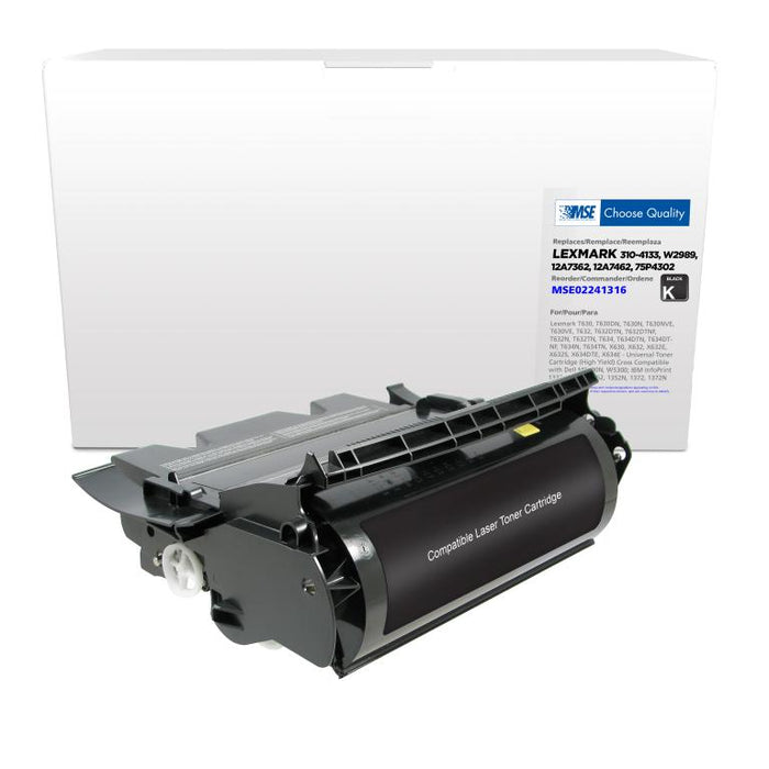 MSE Remanufactured High Yield Toner Cartridge for Lexmark T630/T632/X630/X632, Dell M5200/W5300, IBM 1332/1352