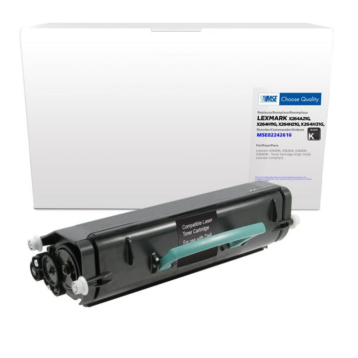 MSE Remanufactured High Yield Toner Cartridge for Lexmark X264/X363/X364