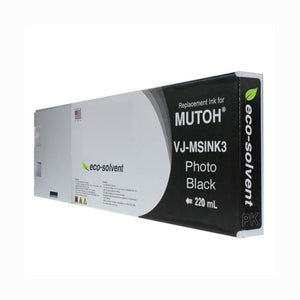 Light Black Wide Format Inkjet Cartridge for Mutoh VJ-MSINK3A-LK220