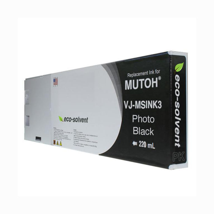 WF Non-OEM New Light Black Wide Format Inkjet Cartridge for Mutoh VJ-MSINK3A-LK220
