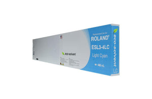 Light Cyan Wide Format Inkjet Cartridge for Roland ESL3-4LC