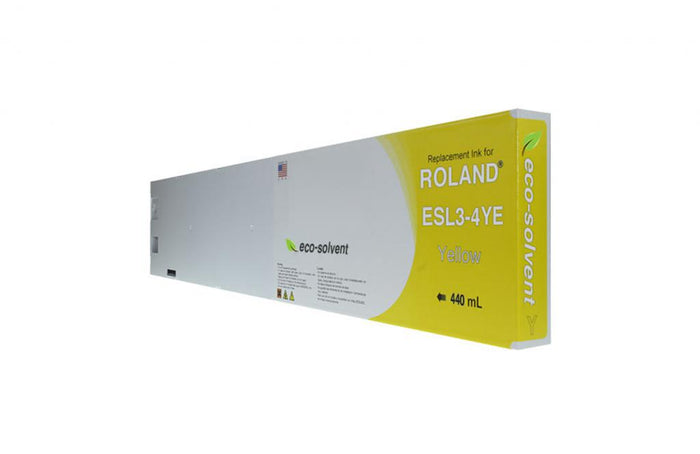 WF Non-OEM New Yellow Wide Format Inkjet Cartridge for Roland ESL3-4YE