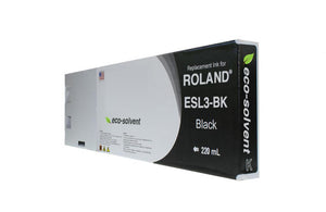 Black Wide Format Inkjet Cartridge for Roland ESL3-BK