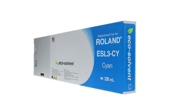 WF Non-OEM New Cyan Wide Format Inkjet Cartridge for Roland ESL3-CY