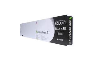 Black Wide Format Inkjet Cartridge for Roland ESL4-4BK