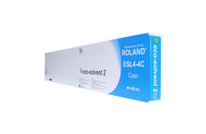 Cyan Wide Format Inkjet Cartridge for Roland ESL4-4C