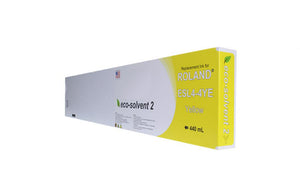 Yellow Wide Format Inkjet Cartridge for Roland ESL4-4YE