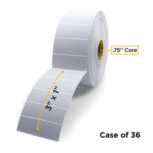 Direct Thermal Label Roll 0.75" ID x 2.5" Max OD for Mobile Barcode Printers