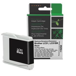 Black Ink Cartridge for Brother LC51