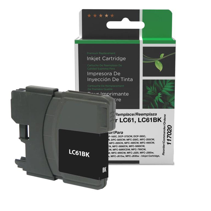 Clover Imaging Remanufactured Black Ink Cartridge for Brother LC61