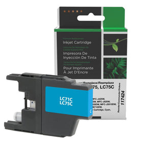 High Yield Cyan Ink Cartridge for Brother LC71/LC75