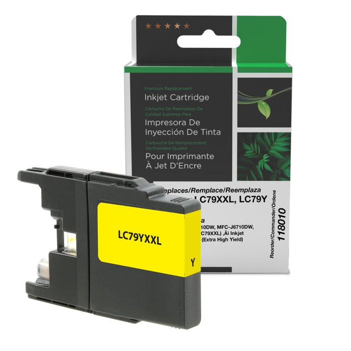 Clover Imaging Remanufactured Extra High Yield Yellow Ink Cartridge for Brother LC79XXL