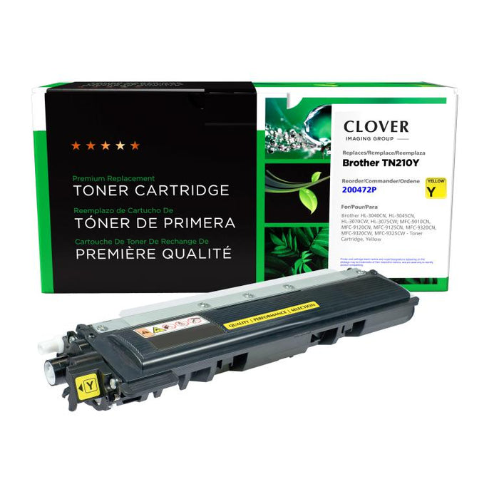 Clover Imaging Remanufactured Yellow Toner Cartridge for Brother TN210