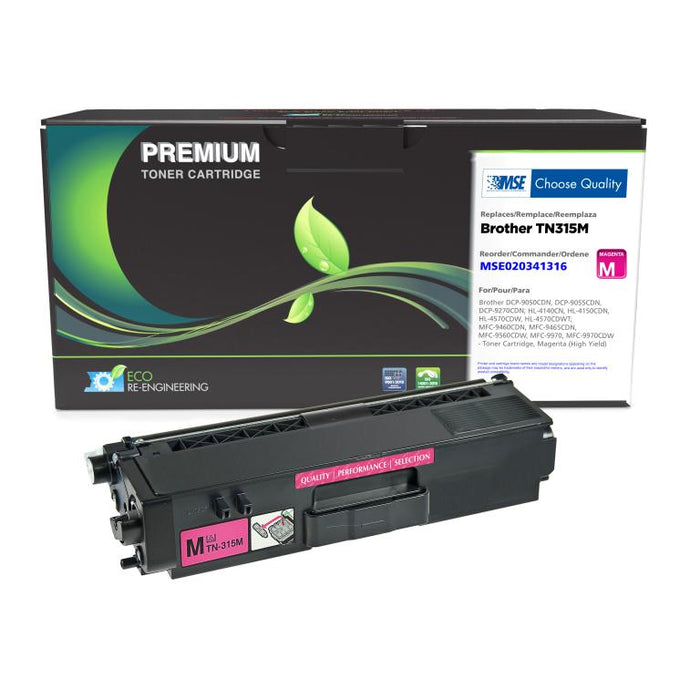 MSE Remanufactured High Yield Magenta Toner Cartridge for Brother TN315