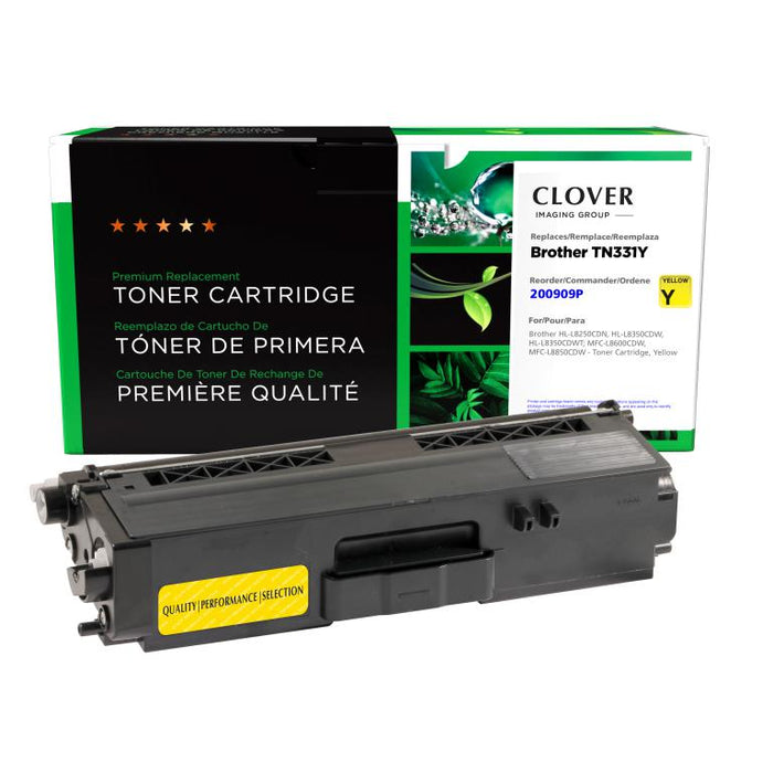 Clover Imaging Remanufactured Yellow Toner Cartridge for Brother TN331