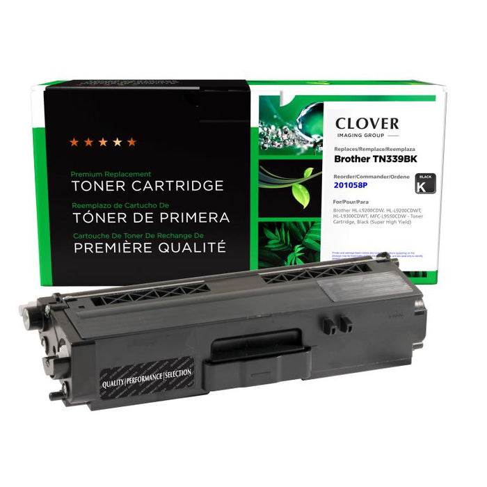 Clover Imaging Remanufactured Super High Yield Black Toner Cartridge for Brother TN339