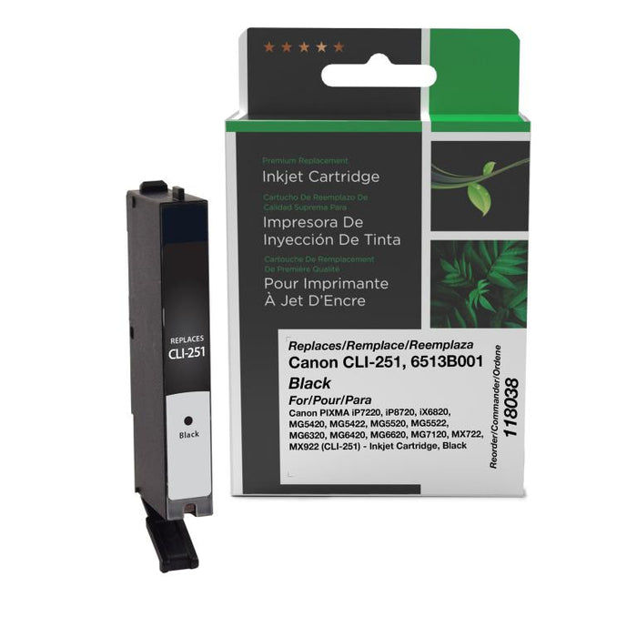 Clover Imaging Remanufactured Black Ink Cartridge for Canon CLI-251 (6513B001)