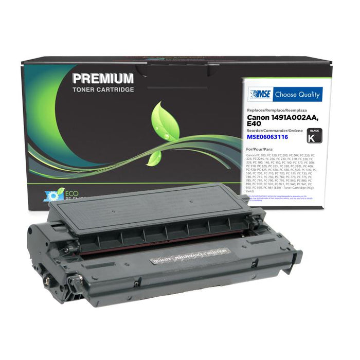 MSE Remanufactured High Yield Toner Cartridge for Canon E40 (1491A002AA)