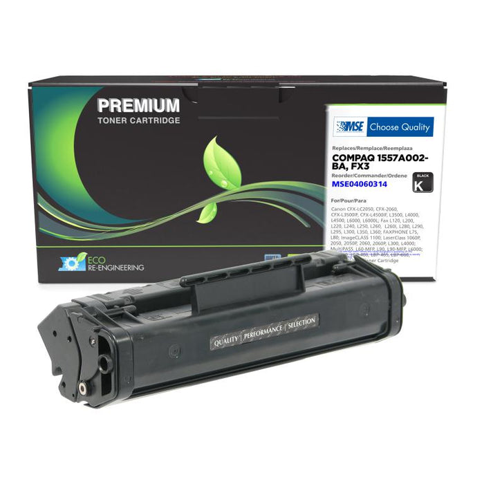 MSE Remanufactured Toner Cartridge for Canon FX3 (1557A002BA)