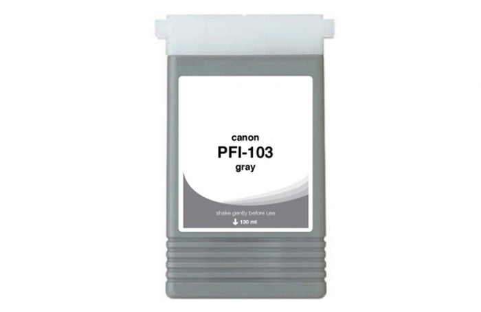 WF Non-OEM New Gray Wide Format Ink Cartridge for Canon PFI-103 (2213B001AA)