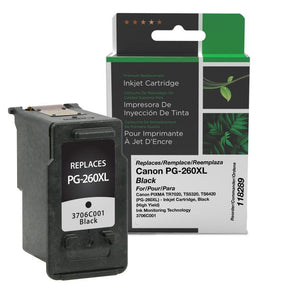High Yield Black Ink Cartridge for Canon PG-260XL (3706C001)